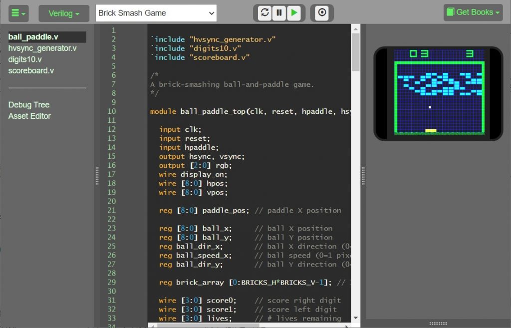 【FPGA】Verilog/HDL解説流し読み＆Emulatorでサンプルコードのテスト（FPGA + Verilogでゲーム機をつくろう日記1日目）